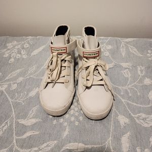 Hunter rubber boots, white, girls